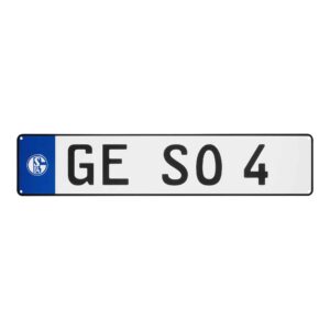 FC Schalke 04 Auto-Nummernschild mit Saugnapf