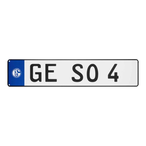 FC Schalke 04 Auto-Nummernschild mit Saugnapf