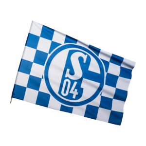 FC Schalke 04 Schwenkfahne Karo 60x90 cm