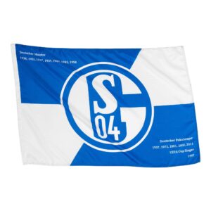 FC Schalke 04 Schwenkfahne Die Erfolge 60 x 90 cm