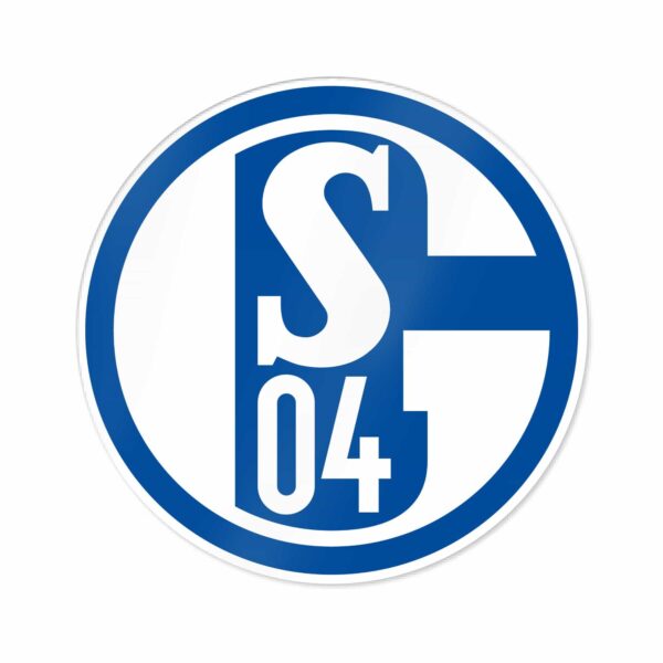 FC Schalke 04 Aufkleber Blau und Weiss