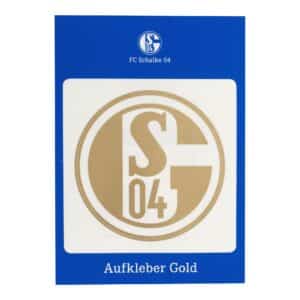 FC Schalke 04 Aufkleber Gold