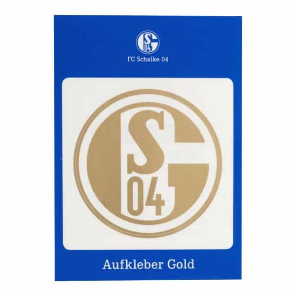 FC Schalke 04 Aufkleber Gold
