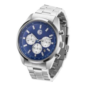 FC Schalke 04 Herren Chronograph marine silber