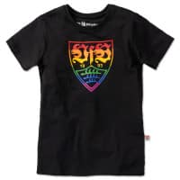 VfB Kids T-Shirt schwarz Wappen Vielfalt