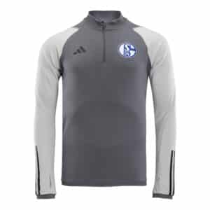 FC Schalke 04 adidas Trainingstop Zip Team grau