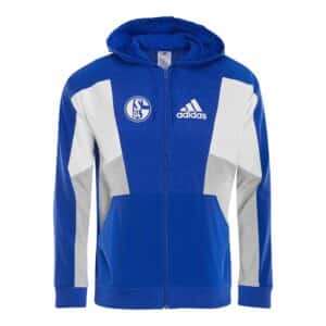 FC Schalke 04 adidas Kapuzen-Jacke colorblock königsblau