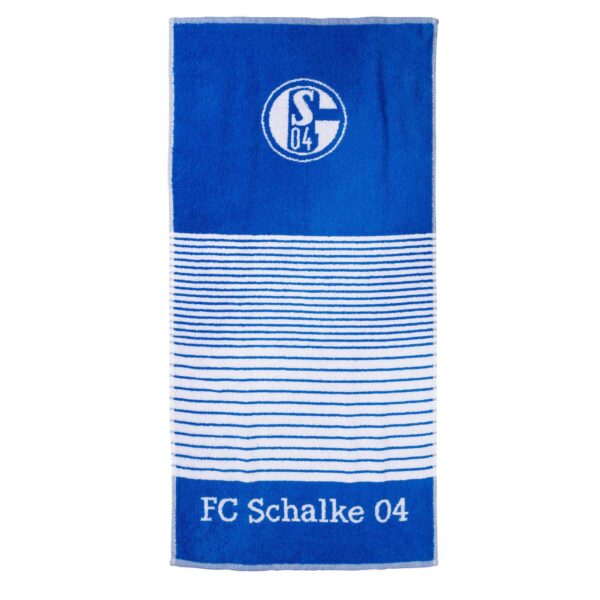 FC Schalke 04 Duschtuch Streifen königsblau