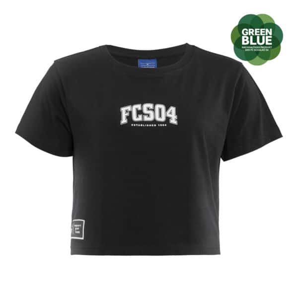 FC Schalke 04 T-Shirt Damen FCS04 schwarz