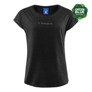 FC Schalke 04 T-Shirt Damen Logo schwarz