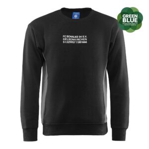 FC Schalke 04 Sweatshirt Koordinaten schwarz