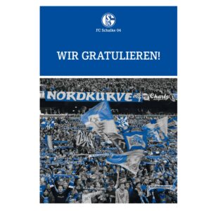 FC Schalke 04 Grusskarte Wir gratulieren