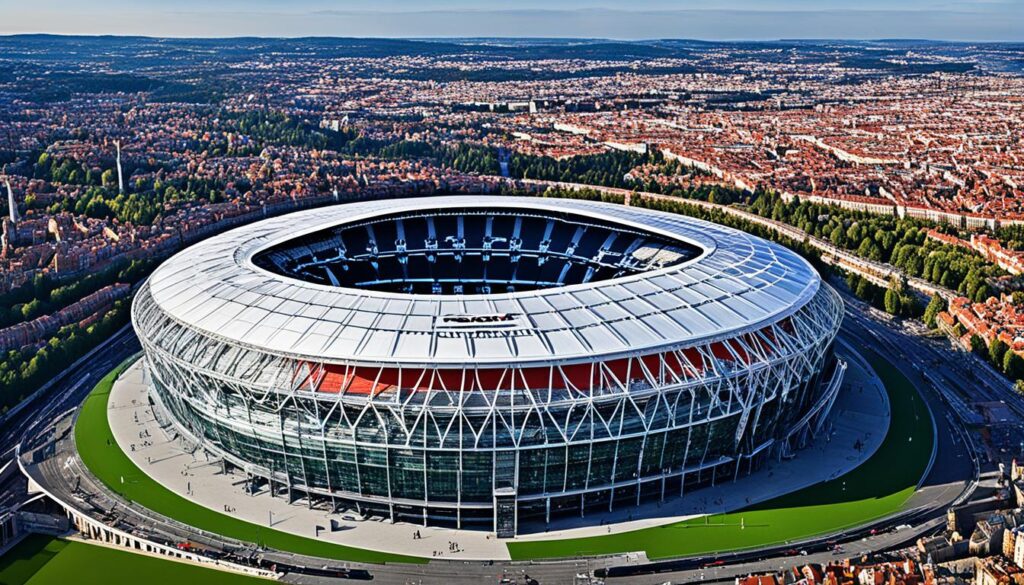 Moderne Fußballstadien Europas
