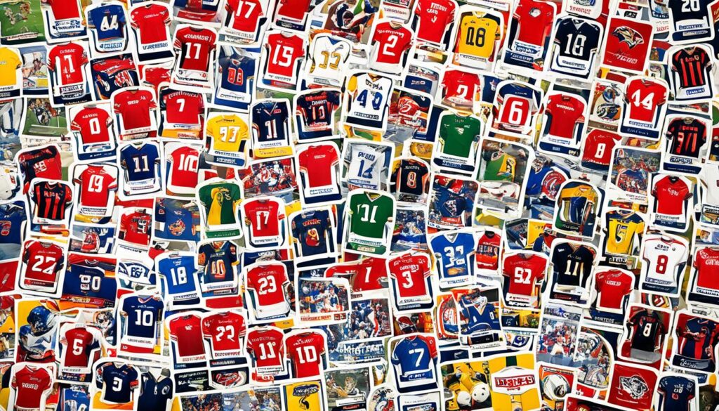 Sammlung von Fußballstickern