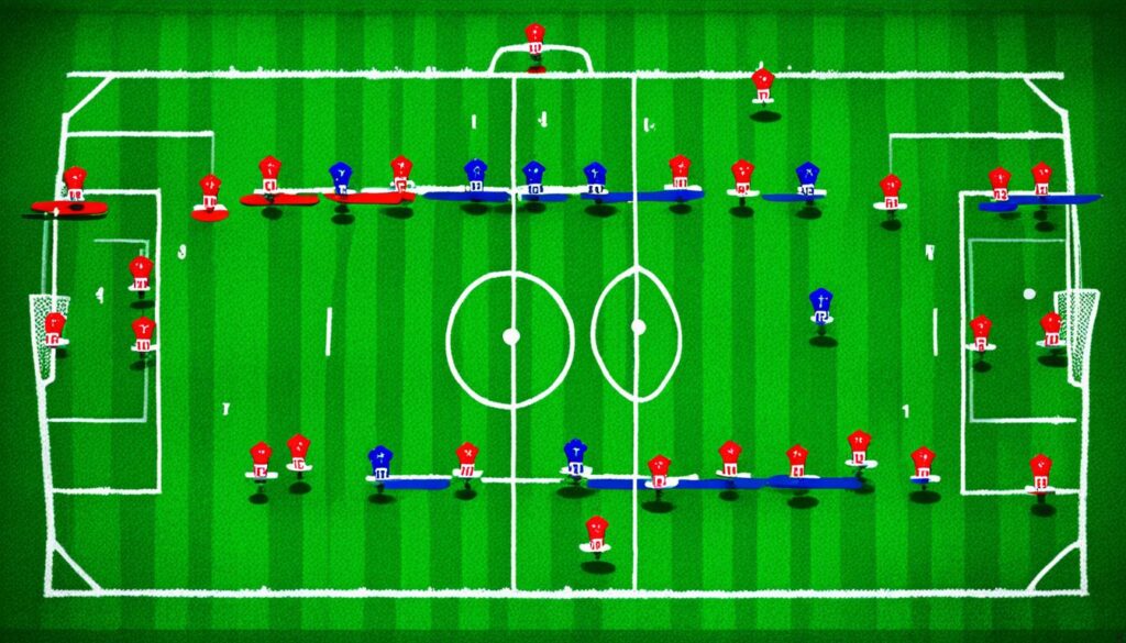 Spielerpositionierung im Fußball