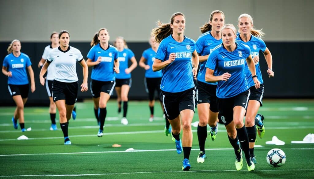 Trainingsbedingungen im Frauenfußball