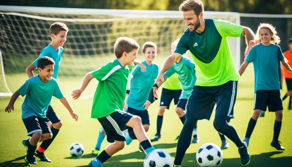 motiviertes Fußballtraining